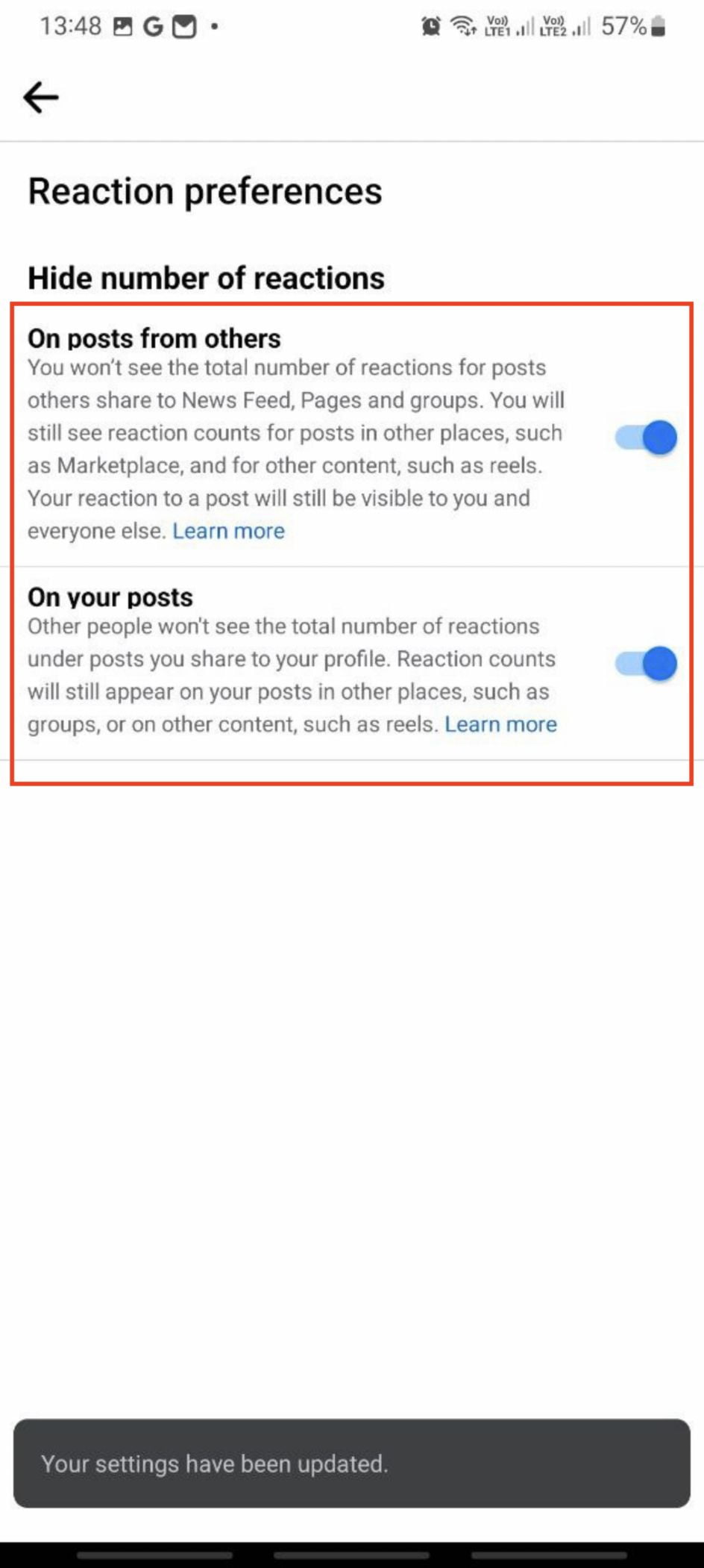 How to Hide Likes on Facebook Account in Android