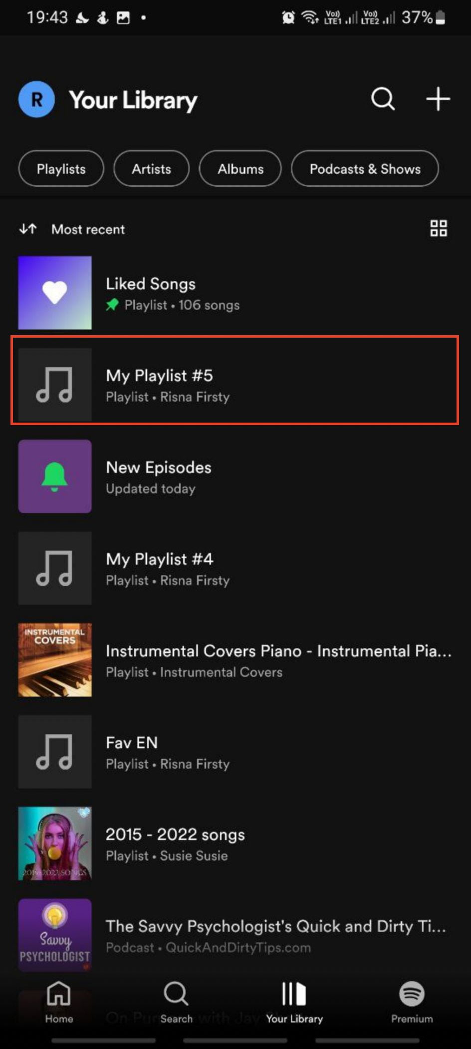 How to Recover Deleted Playlists on Spotify using Android 8