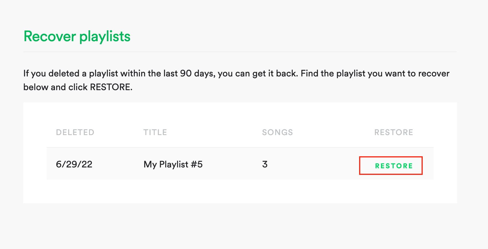 How to Recover Deleted Playlists on Spotify via Web Browser 2