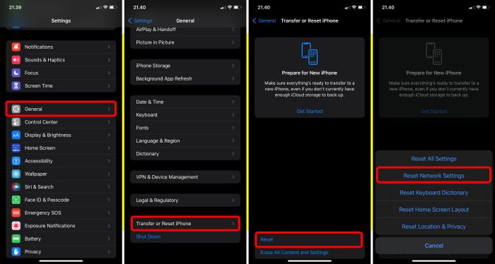 How to Reset All Network Settings on Your iPhone