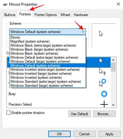 How to Change Cursor Icon on Windows 10