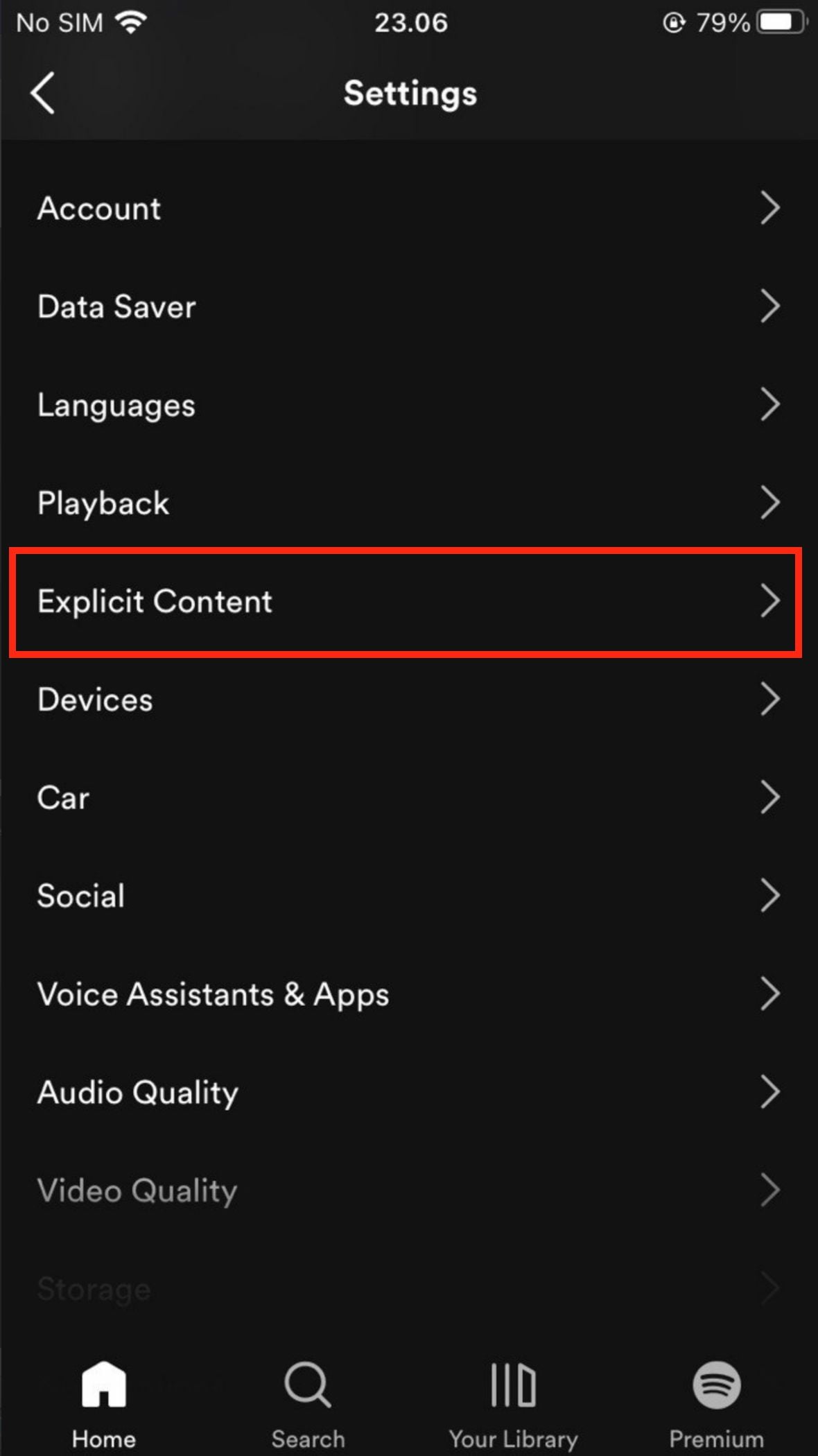 How to Filter Explicit Songs on Spotify using iPhone