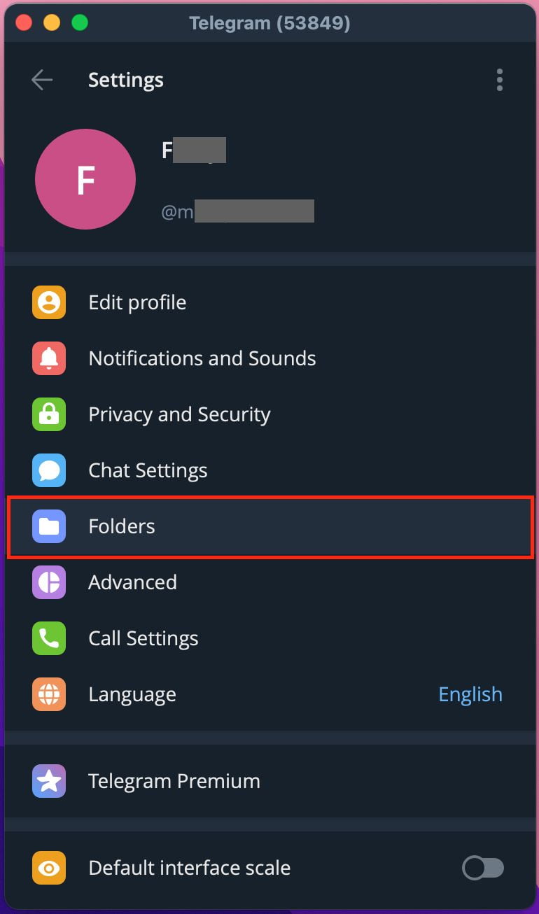 How to Enable and Make Chat Folders in Telegram Desktop App