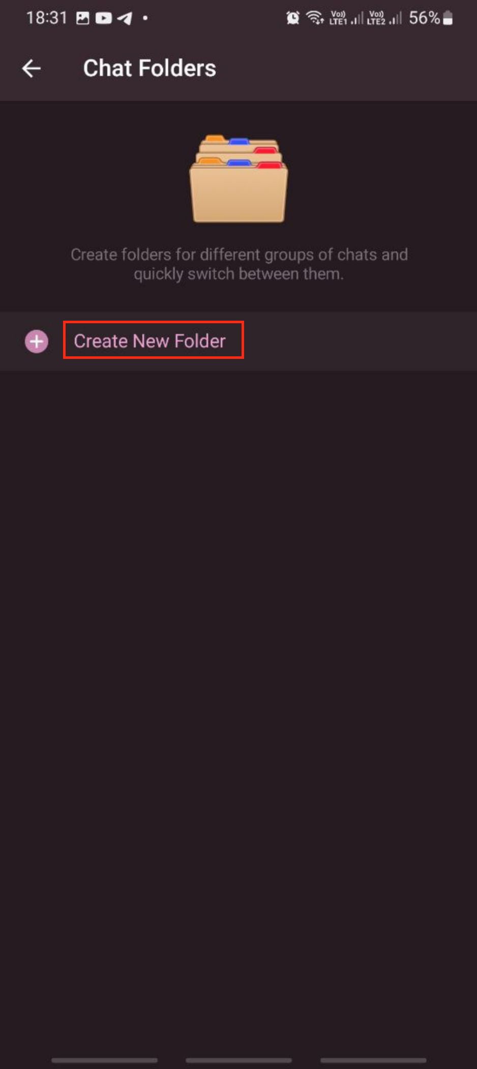 How to Enable and Make Chat Folders in Telegram for Android