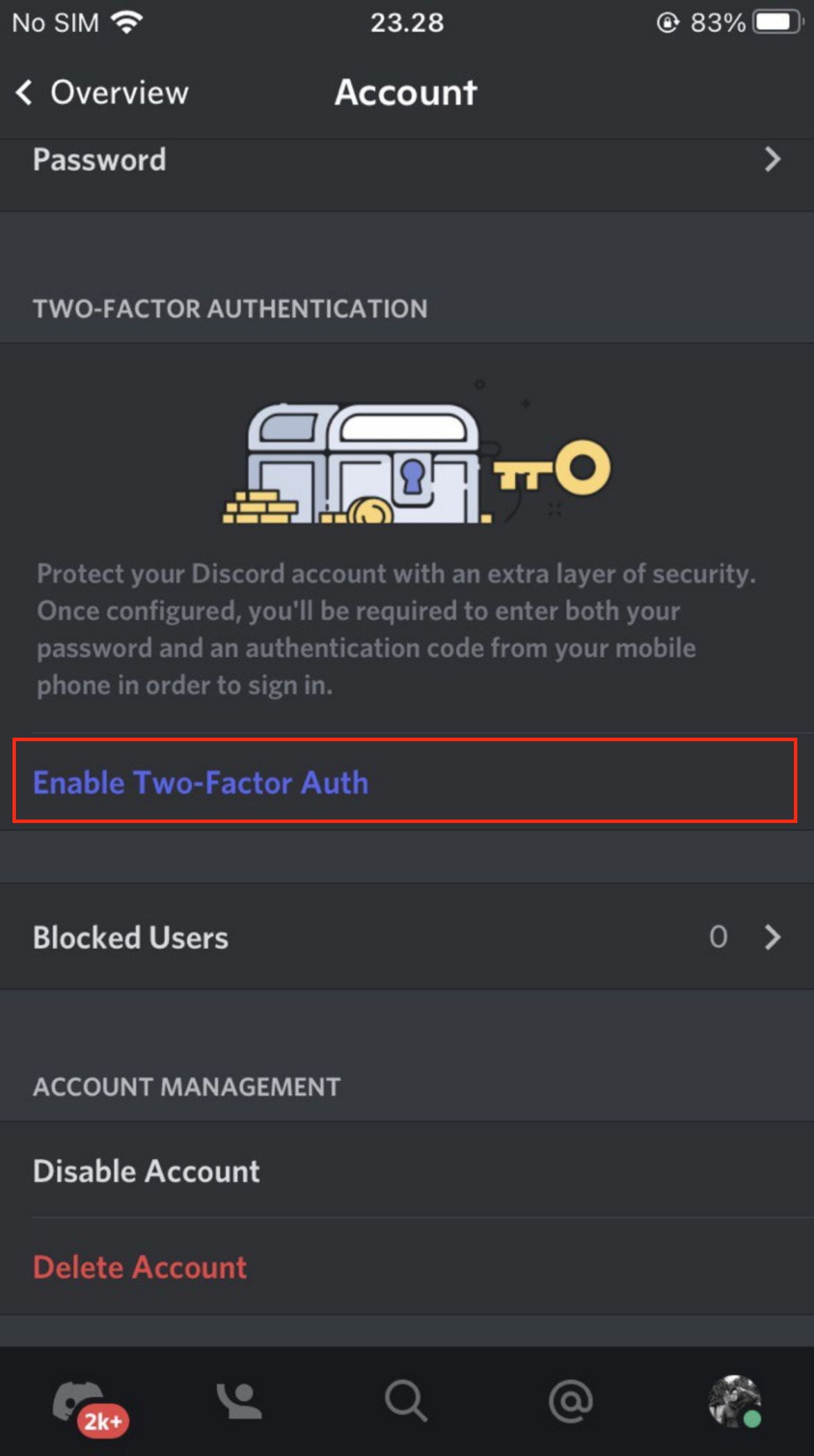 How to Set Up Discord Two-Factor Authentication (2FA) on iOS