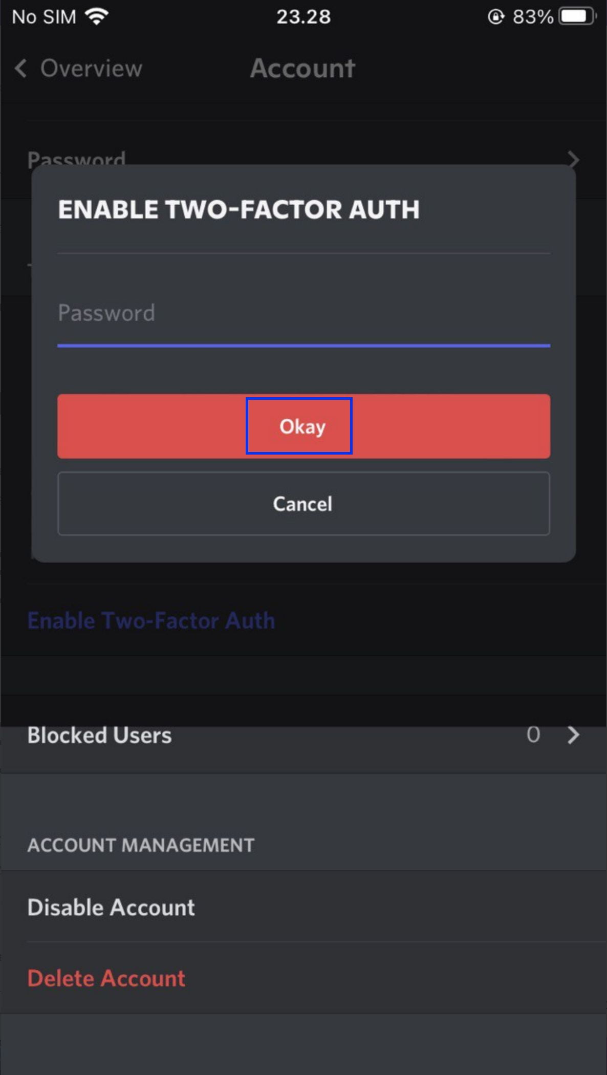 How to Set Up Discord Two-Factor Authentication (2FA) on iOS