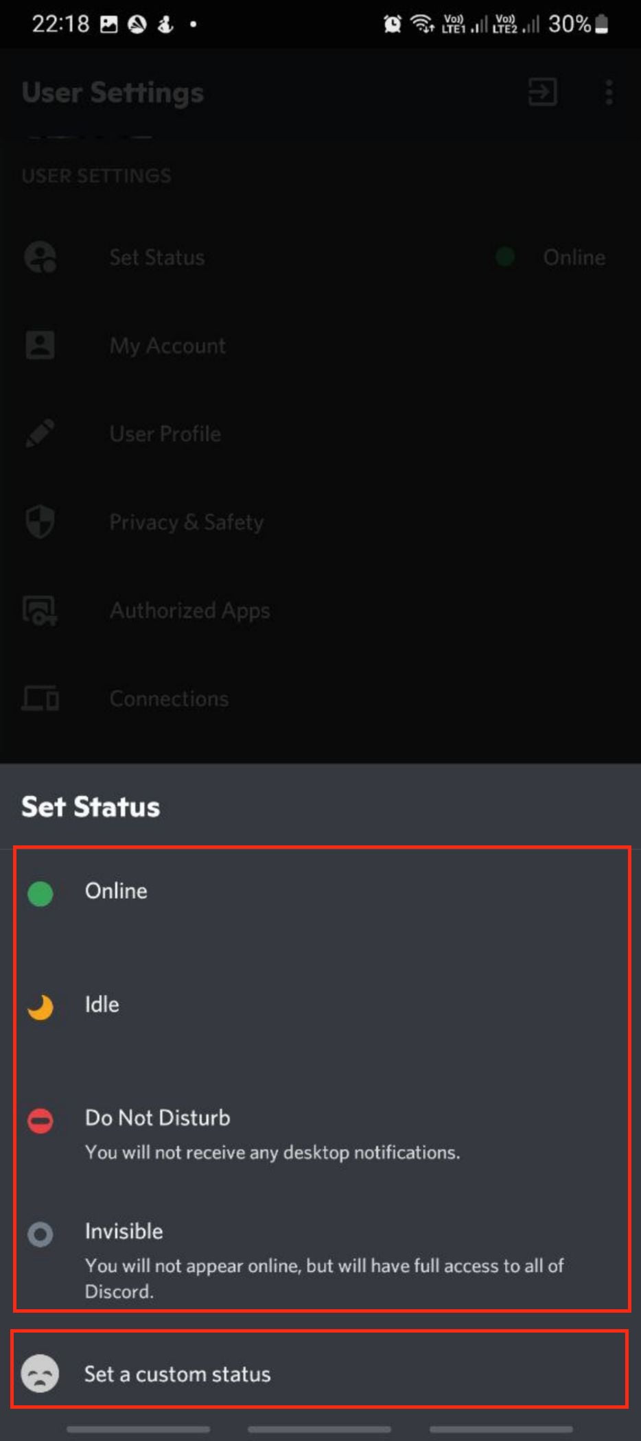 How to Change Your Discord Status on Android from Discord Mobile App