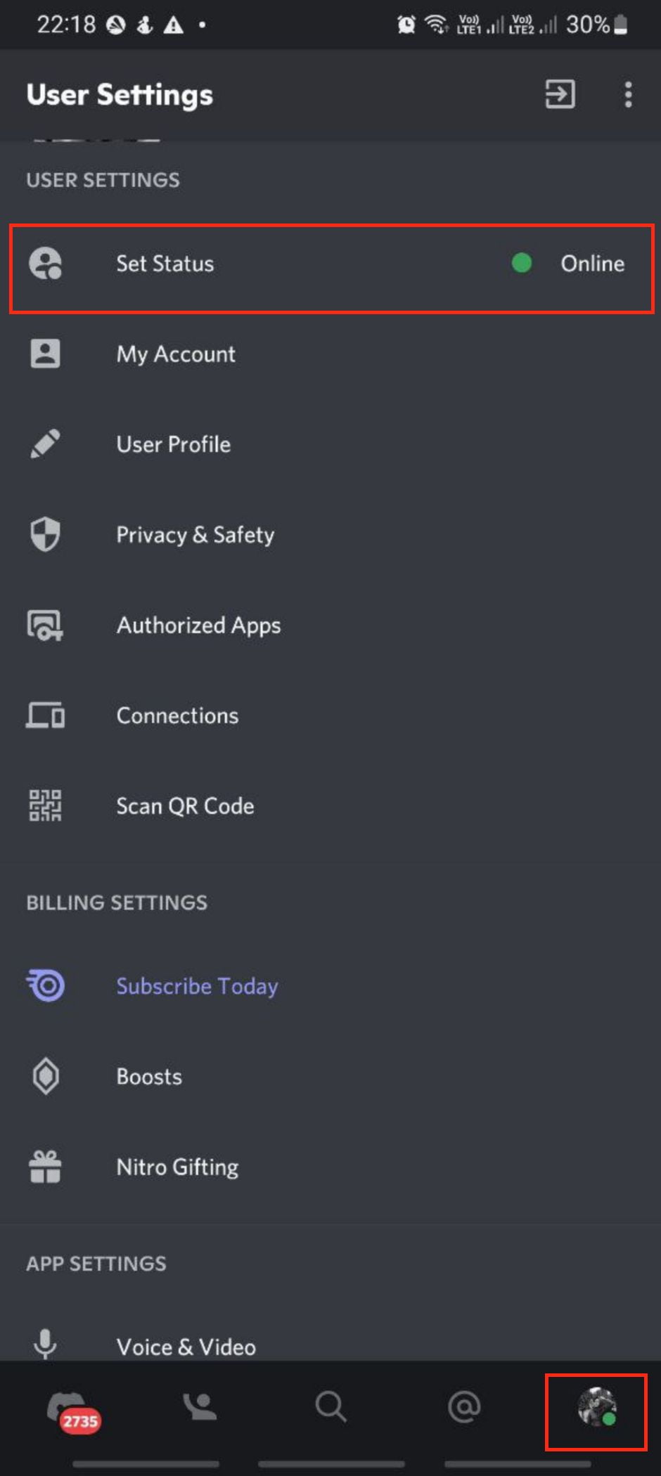 How to Change Your Discord Status on Android from Discord Mobile App