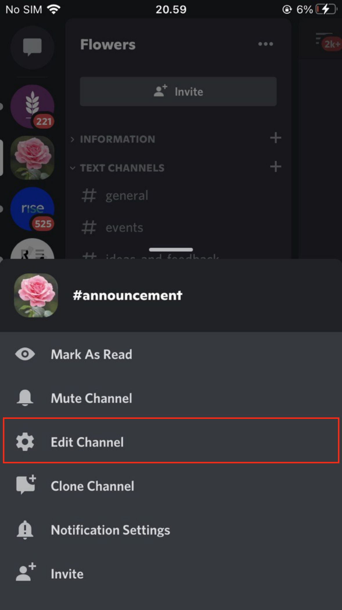 How to Change a Discord Channel Permission to Read Only from Discord for iOS