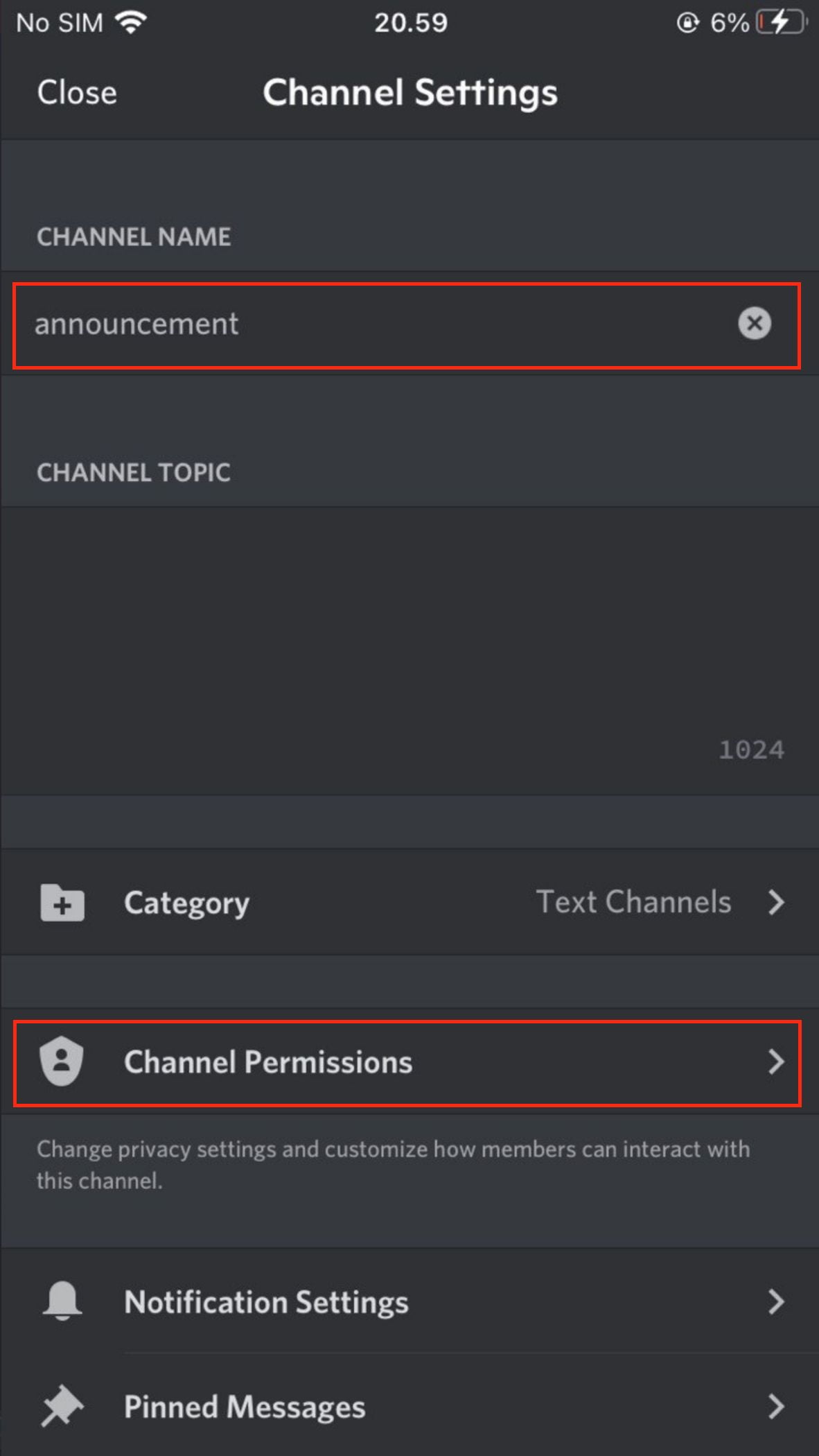 How to Change a Discord Channel Permission to Read Only from Discord for iOS