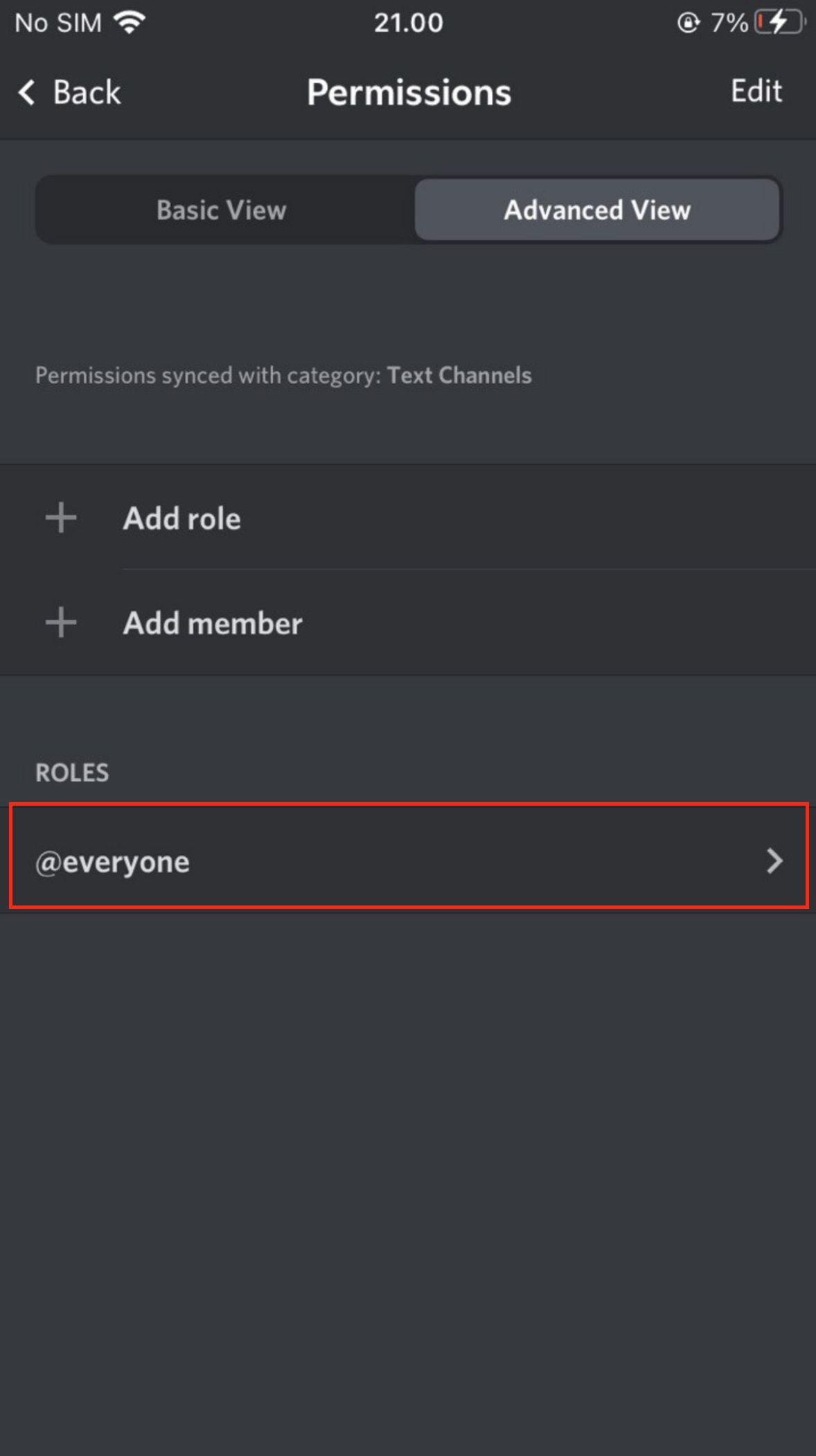 How to Change a Discord Channel Permission to Read Only from Discord for iOS