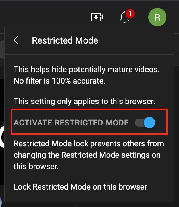 How to Disable Restricted Mode on YouTube from Web Browser