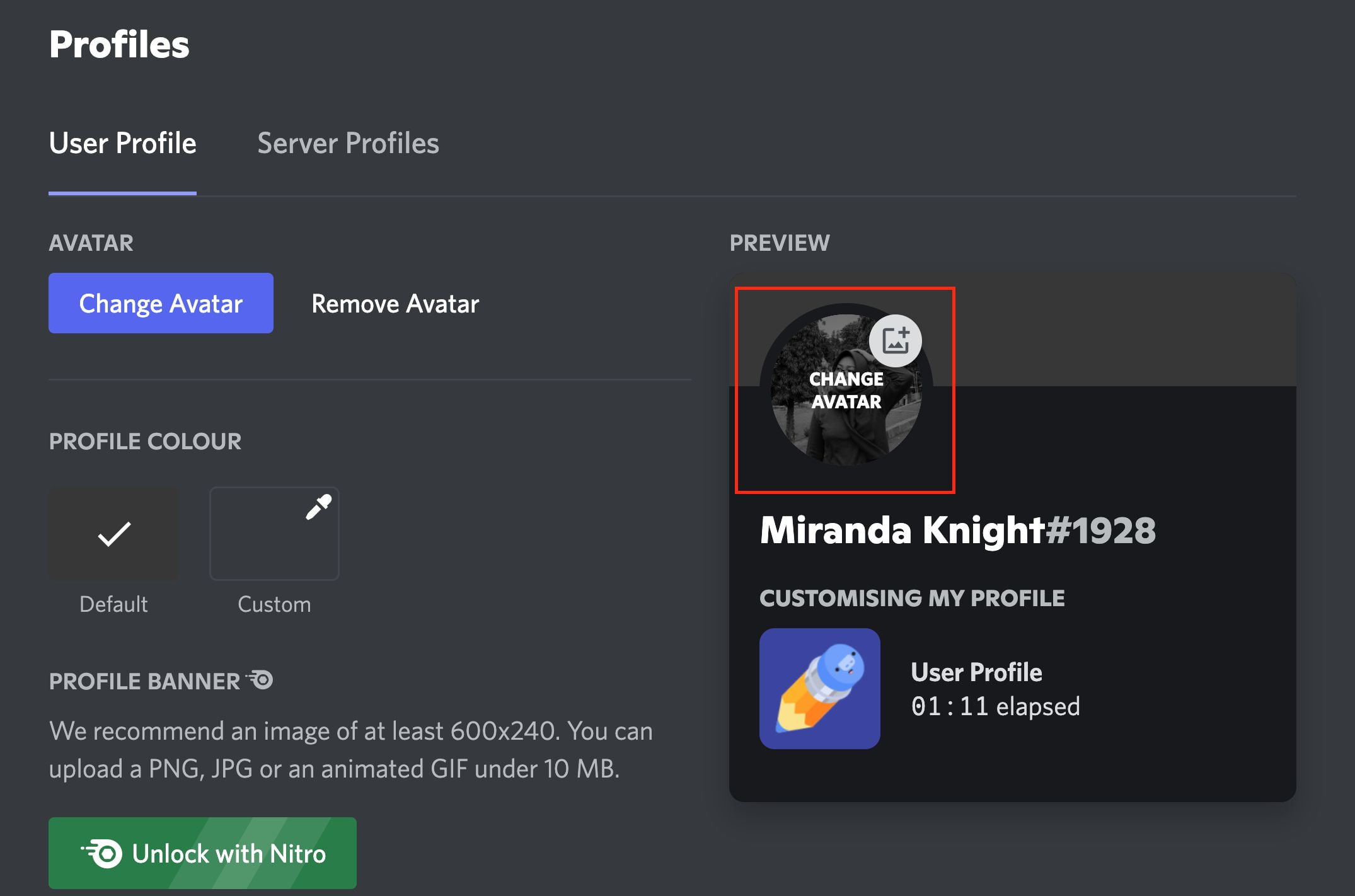 How to Set an Invisible Discord Avatar