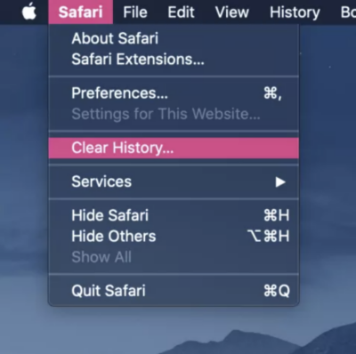 How to Clear the Cache and History of Safari Browser on MacOS