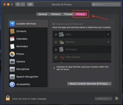 How to Enable or Disable Location Service for Apps on Mac or MacBook